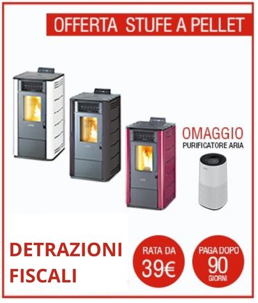 Offerta Ecobonus Stufe Artel con il purificatore d'aria in omaggio